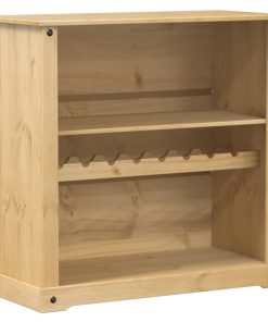 vidaXL Weinschrank Corona 107,5x51x105,5 cm Massivholz Kiefer