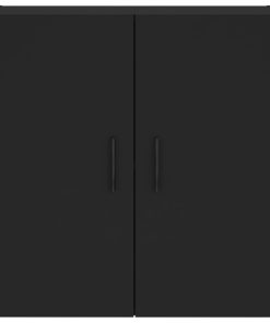 vidaXL Wandschrank Schwarz 60x31x60 cm Holzwerkstoff