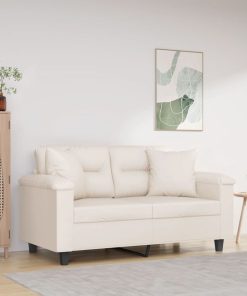 vidaXL Zierkissen 2 Stk. Beige 40x40 cm Mikrofasergewebe
