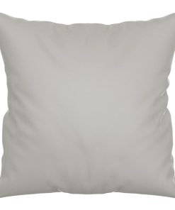vidaXL Zierkissen 2 Stk. Hellgrau 40x40 cm Mikrofasergewebe