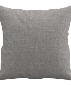 vidaXL Zierkissen 2 Stk. Hellgrau 40x40 cm Stoff