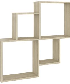 vidaXL Würfelregal Sonoma-Eiche 80x15x78,5 cm Holzwerkstoff