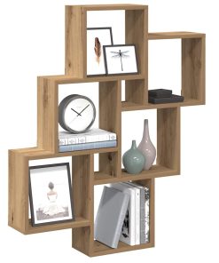 vidaXL Würfelregal Artisan-Eiche 78x15x93 cm Holzwerkstoff