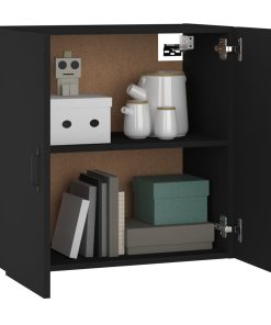 vidaXL Wandschrank Schwarz 60x31x60 cm Holzwerkstoff
