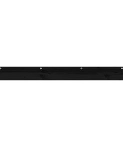 vidaXL Wandregale 2 Stk. Schwarz 110x12x9 cm Massivholz Kiefer