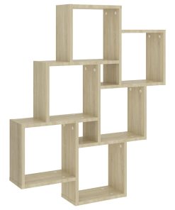 vidaXL Würfelregal Sonoma-Eiche 78x15x93 cm Holzwerkstoff