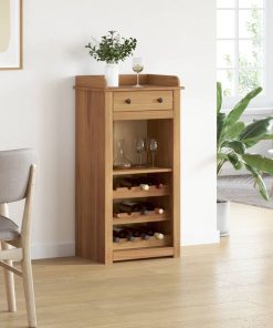 vidaXL Weinschrank Panama 57x40x111,5 cm Massivholz Kiefer