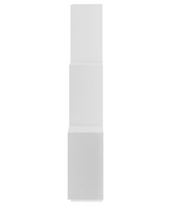vidaXL Würfelregal Weiß 78x15x93 cm Holzwerkstoff