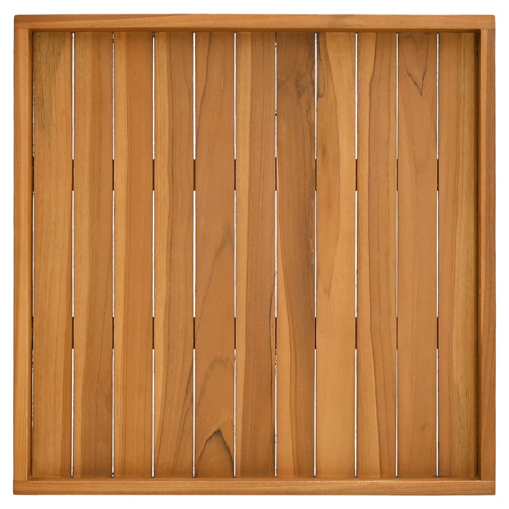 vidaXL Serviertablett 60x60 cm Massivholz Teak