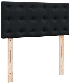vidaXL Boxspringbett mit Matratze Schwarz 90x190 cm Samt