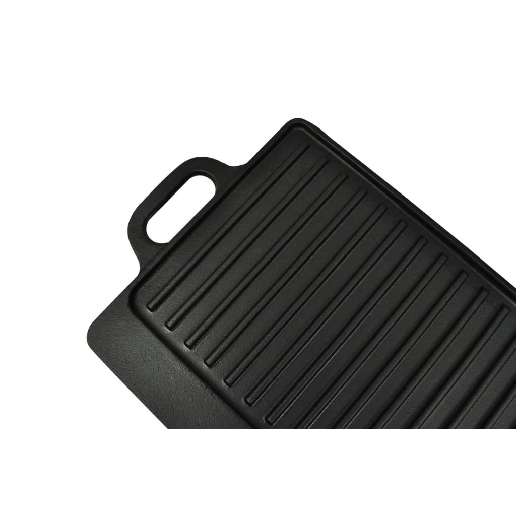 vidaXL Grillplatte Wendeplatte 2 Stk. Gusseisen 38x23 cm