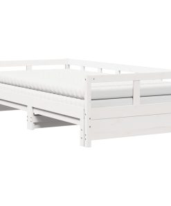 vidaXL Tagesbett Ausziehbar mit Matratzen 90x190 cm Massivholz Kiefer