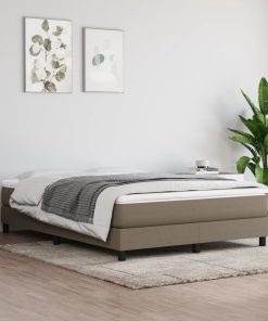vidaXL Taschenfederkernmatratze Taupe 140x190x20 cm Stoff