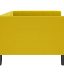 vidaXL Tagesbett Gelb 90x200 cm Samt