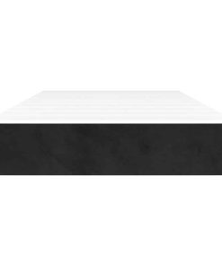 vidaXL Taschenfederkernmatratze Schwarz 90x220x20 cm Samt