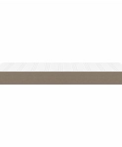 vidaXL Taschenfederkernmatratze Taupe 120x190x20 cm Stoff
