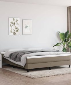 vidaXL Taschenfederkernmatratze Taupe 160x200x20 cm Stoff