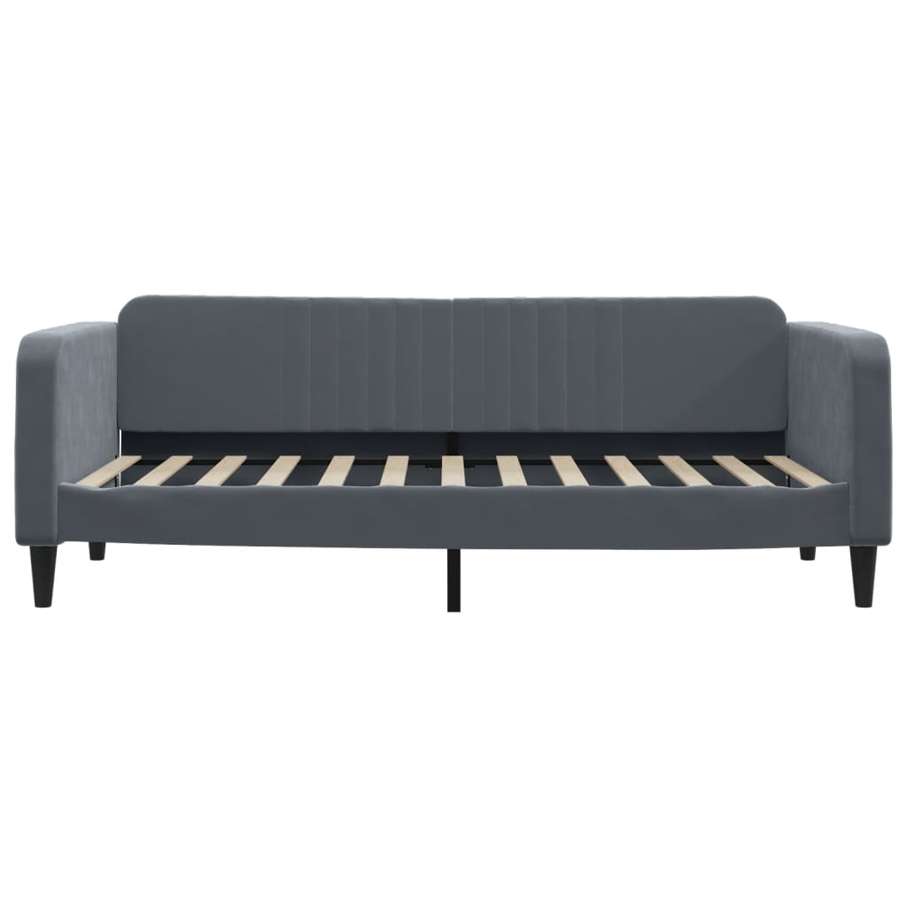 vidaXL Tagesbett Dunkelgrau 100x200 cm Samt