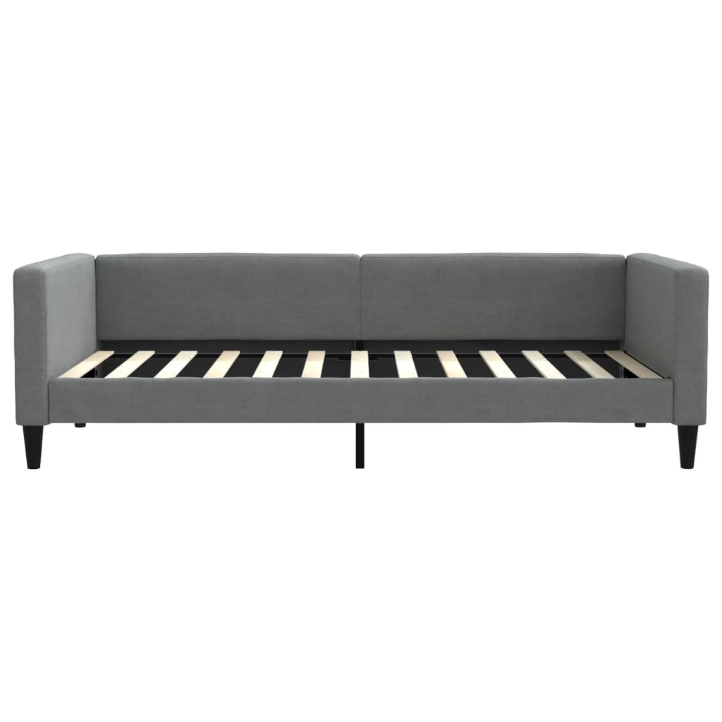 vidaXL Tagesbett Dunkelgrau 100x200 cm Stoff
