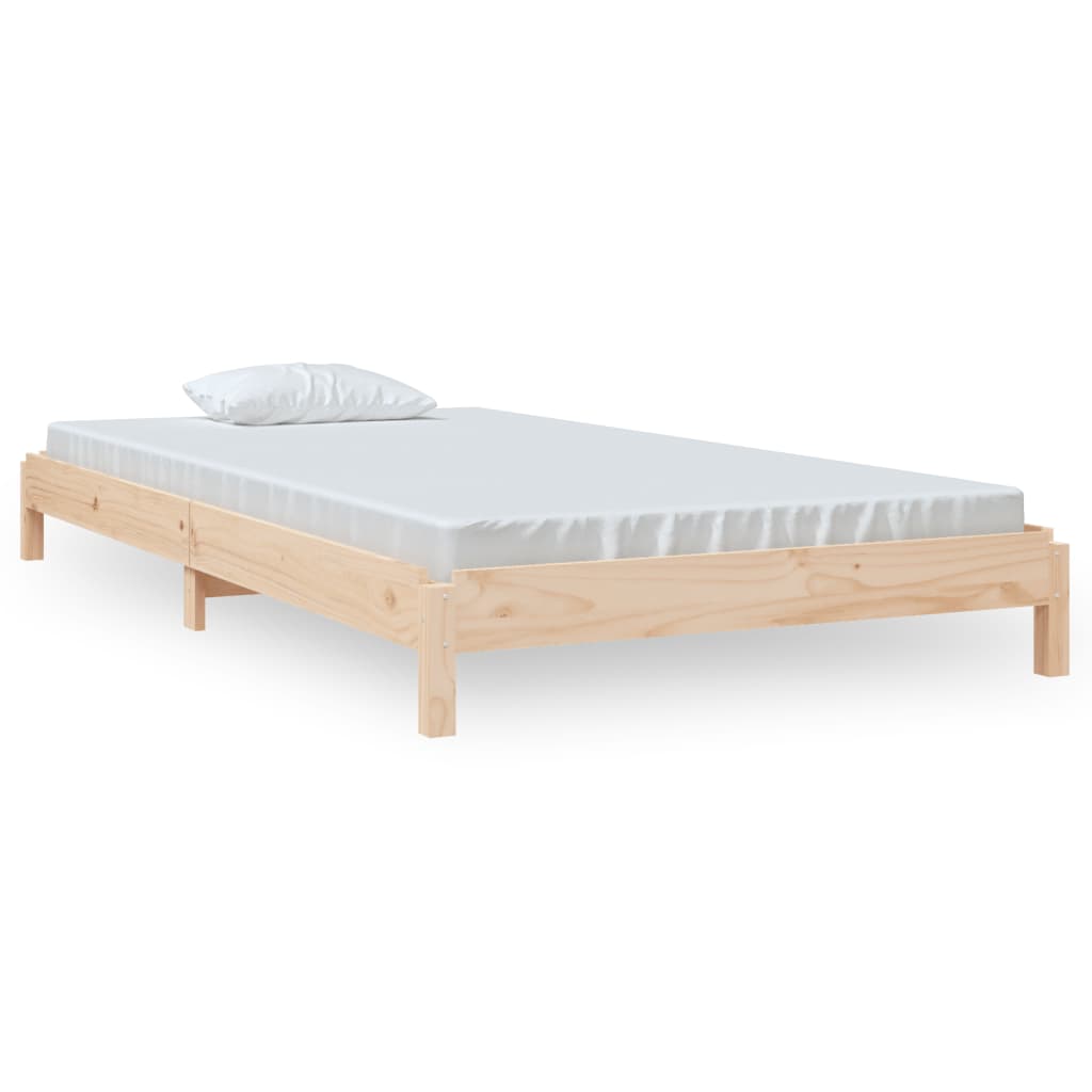 vidaXL Stapelbett 100x200 cm Massivholz Kiefer