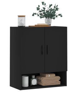 vidaXL Wandschrank Schwarz 60x31x70 cm Holzwerkstoff