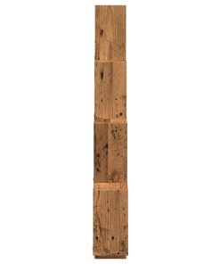 vidaXL Würfelregal Altholz-Optik 90x15x119,5 cm Holzwerkstoff