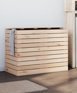 vidaXL Wäschetruhe 88,5x44x66 cm Massivholz Kiefer