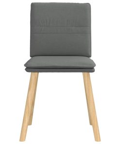 vidaXL Esszimmerstühle 6 Stk. Dunkelgrau Stoff