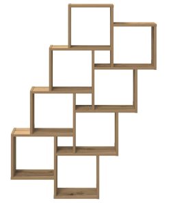 vidaXL Würfelregal Artisan-Eiche 90x15x119,5 cm Holzwerkstoff