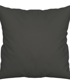 vidaXL Zierkissen 2 Stk. Dunkelgrau 40x40 cm Mikrofasergewebe
