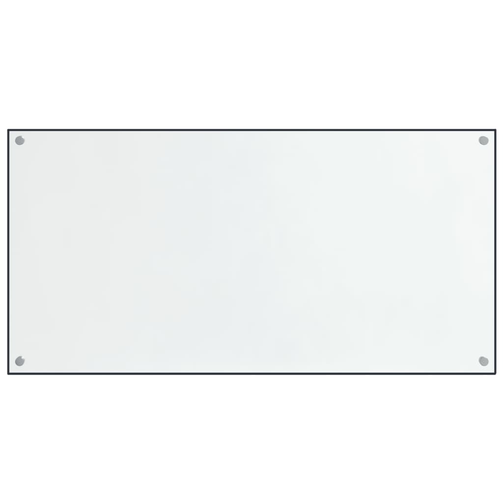 vidaXL Küchenrückwände 2 Stk. Transparent 80x60 cm Hartglas