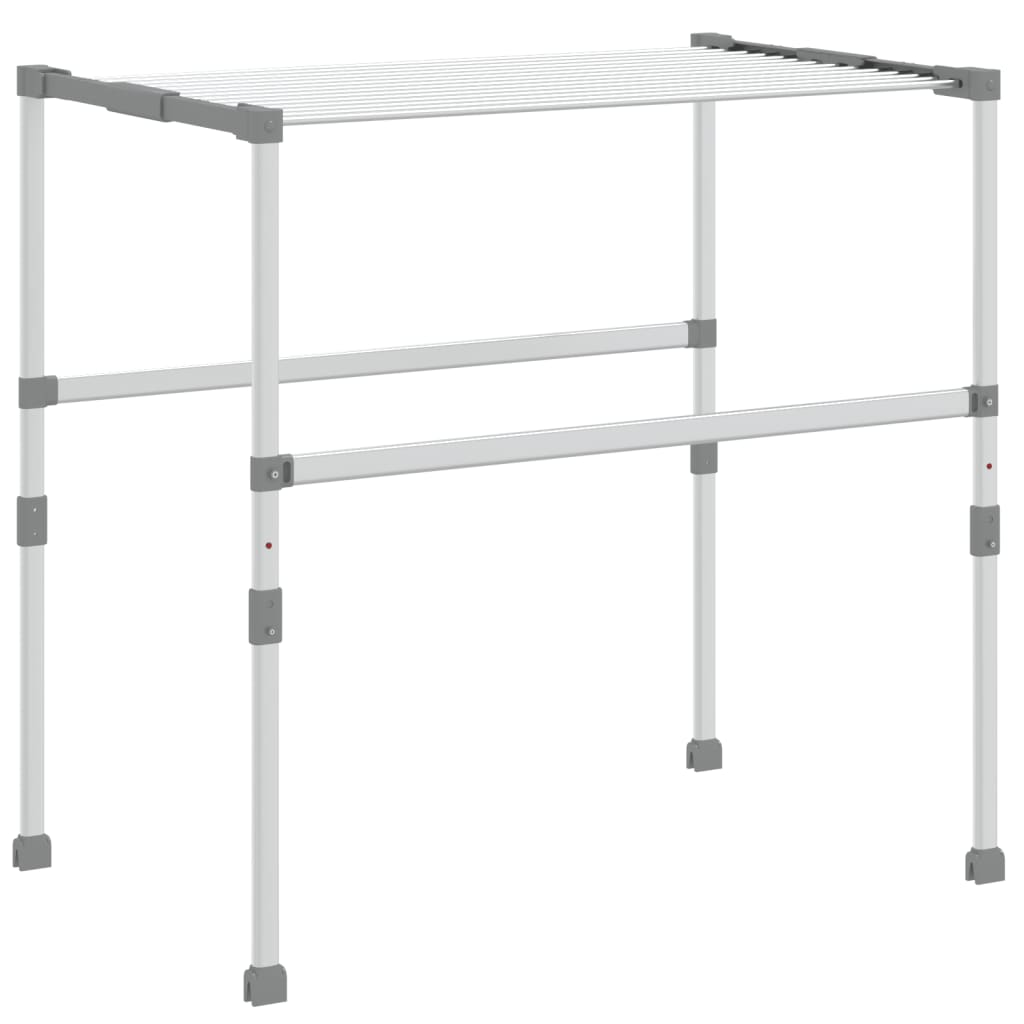 vidaXL Wäschetrockner 83x(50-55)x(40-85) cm Aluminium