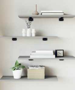 vidaXL Wandregale 4 Stk. Grau Sonoma 60x20x1,5 cm Holzwerkstoff