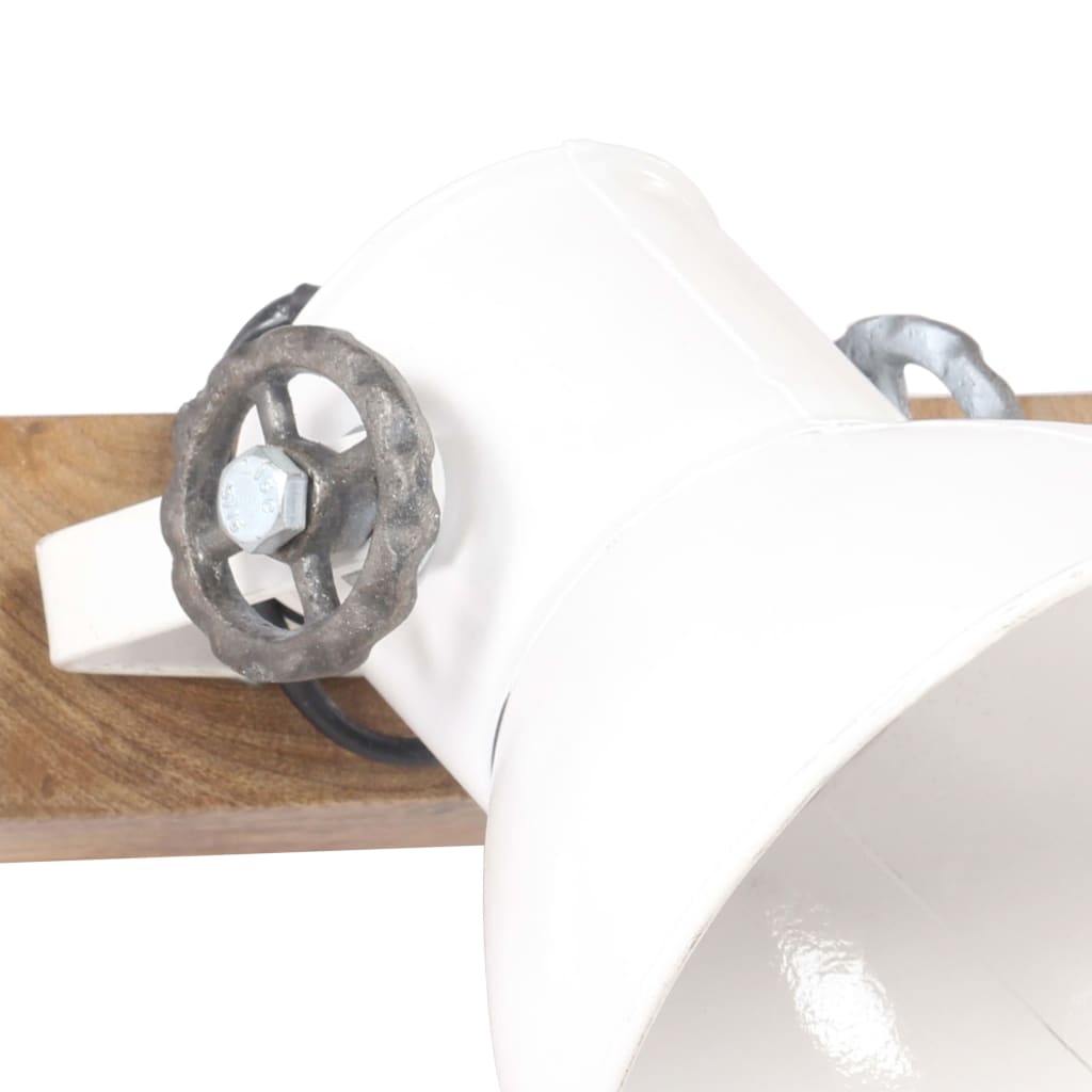 vidaXL Wandlampe Industriestil Weiß 90x25 cm E27