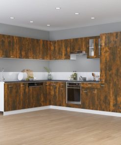 vidaXL Unterschrank mit Schublade Lyon Räuchereiche 60x46x81,5 cm