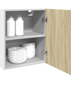 vidaXL Wandschrank Lyon Sonoma-Eiche 50x31x60 cm Holzwerkstoff