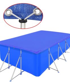 vidaXL Poolabdeckung PE Rechteckig 90 g/qm 540x270 cm