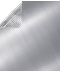 vidaXL Rechteckige Poolabdeckung 800x500 cm PE Silbern