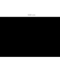 vidaXL Rechteckige Poolabdeckung 500x300 cm PE Schwarz