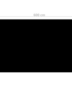 vidaXL Rechteckige Poolabdeckung 600x400 cm PE Schwarz