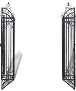 vidaXL Zierendes Gartentor Schmiedeeisen 122×20,5×134 cm