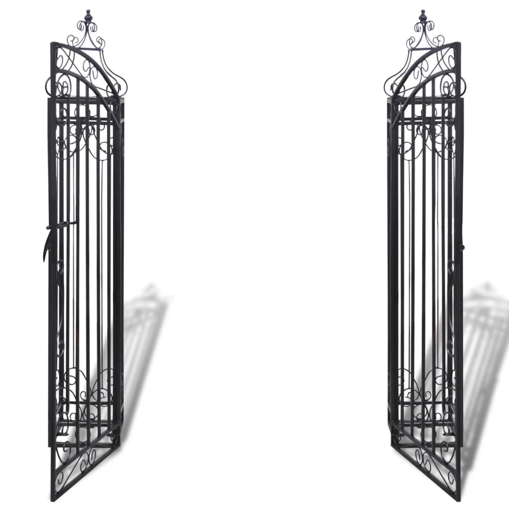 vidaXL Zierendes Gartentor Schmiedeeisen 122×20,5×134 cm