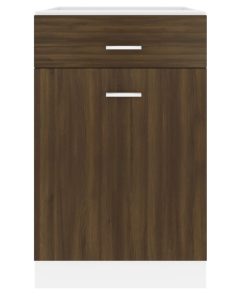 vidaXL Unterschrank mit Schublade Lyon Braun Eiche-Optik 50x46x81,5 cm