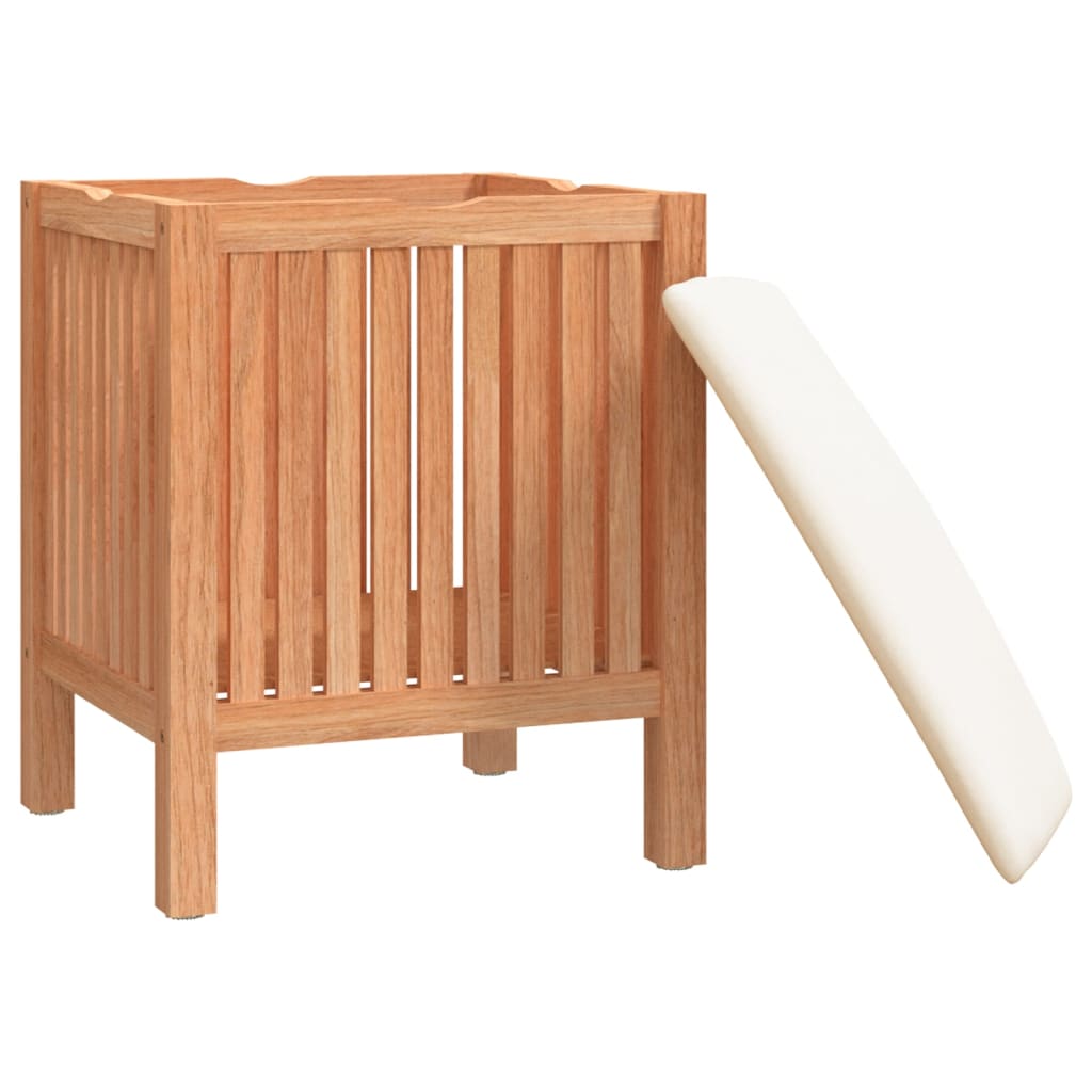 vidaXL Badhocker 40,5x40x52 cm Massivholz Nussbaum