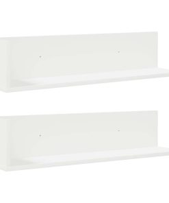 vidaXL Wandregale 2 Stk. Weiß 75x16,5x16,5 cm Holzwerkstoff