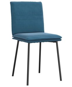 vidaXL Esszimmerstühle 6 Stk. Blau Samt