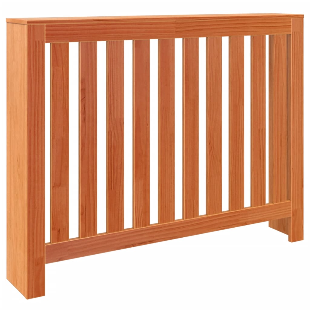 vidaXL Heizkörperverkleidung Wachsbraun 108,5x19x84cm Massivholz