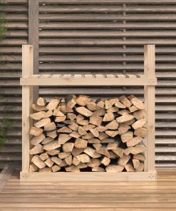 vidaXL Kaminholzregal 110x35x108,5 cm Massivholz Kiefer