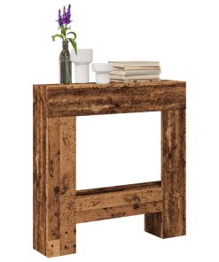 vidaXL Kaminumrandung Altholz-Optik 81x18x82 cm Holzwerkstoff