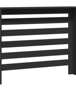 vidaXL Heizkörperverkleidung Schwarz 104x20x82 cm Holzwerkstoff